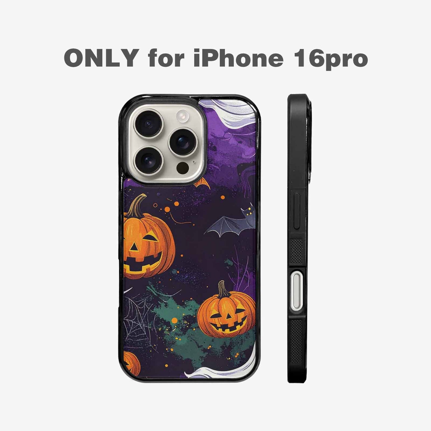 iPhone 16 Pro Case — Halloween Art Print Edge To Edge, Custom Phone Case