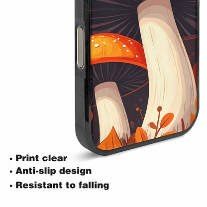iPhone 16 Pro Case — Bold Autumn Mushroom Bold Autumn Mushroom, Custom Print Case Cover