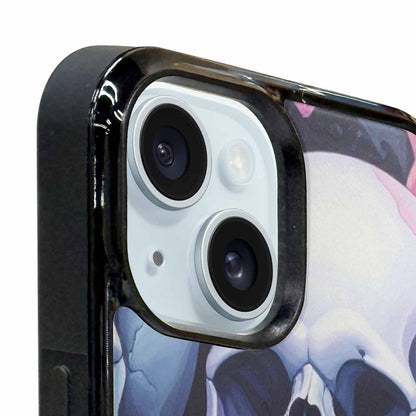 iPhone 15 Plus Case — Dark Black And White Color Tone, Custom Made Phone Cover