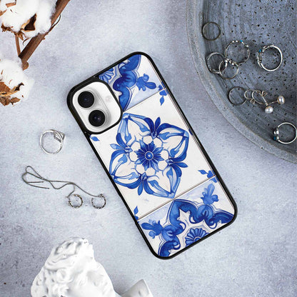 iPhone 16 Plus Case — Talavera Tile Floral, Custom Art Phone Cover
