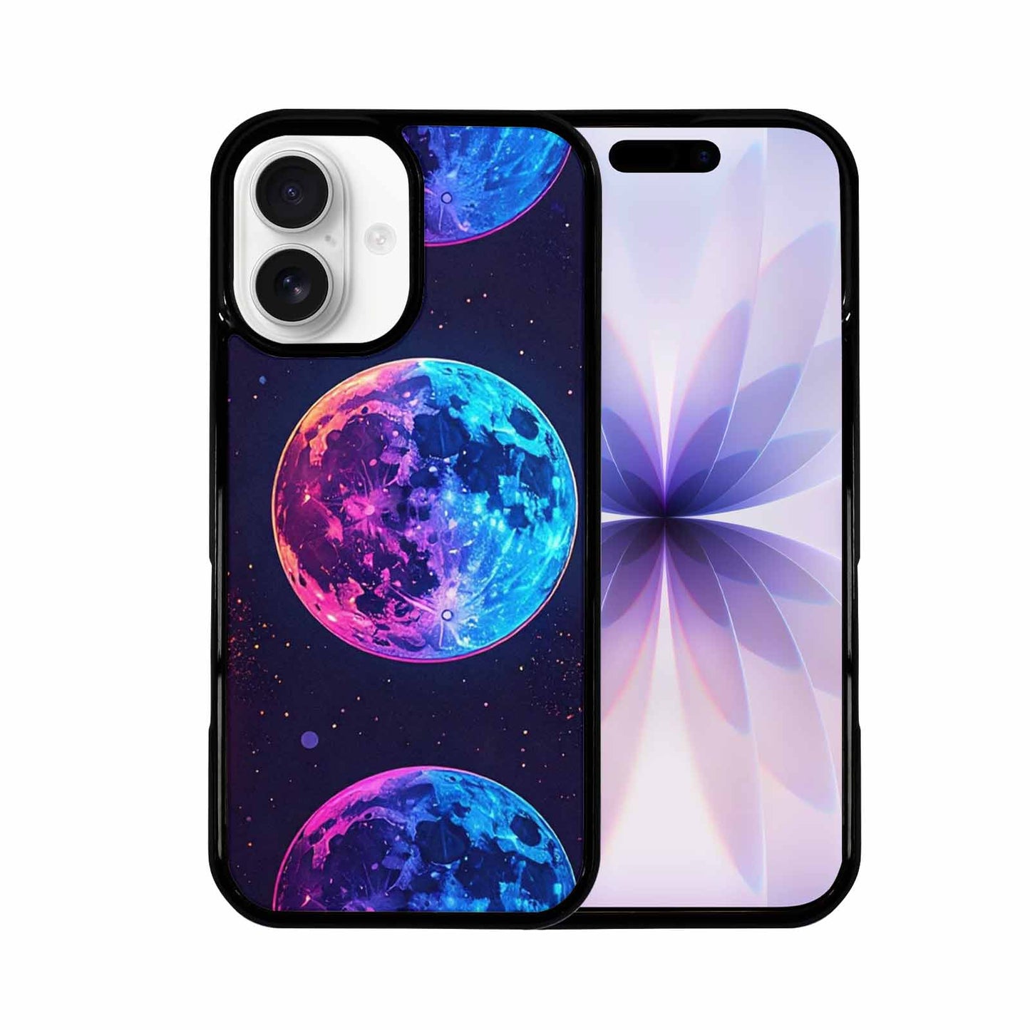 iPhone 17 Case — Neon Winter Moon Cartoon Cute, Customized Protective Case