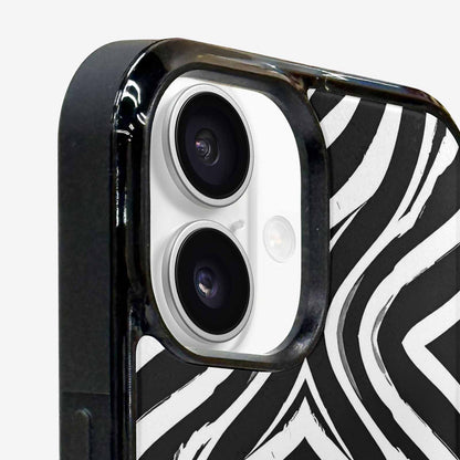 iPhone 16 Case — Classic Zebra Print Custom, Unique Phone Case Design
