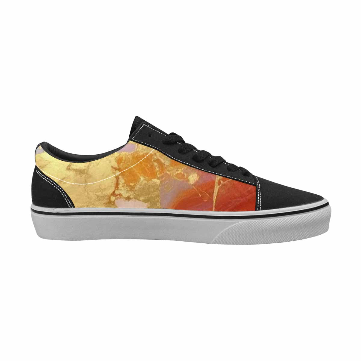 WOMEN'S Marble Vein Lace-Up Canvas Cottagecore Sneakers