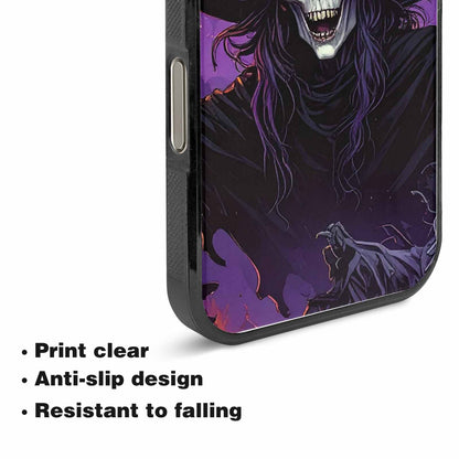 iPhone 15 Pro Max Case — Scary Horror Halloween Art Print Edge, Personalized Phone Case