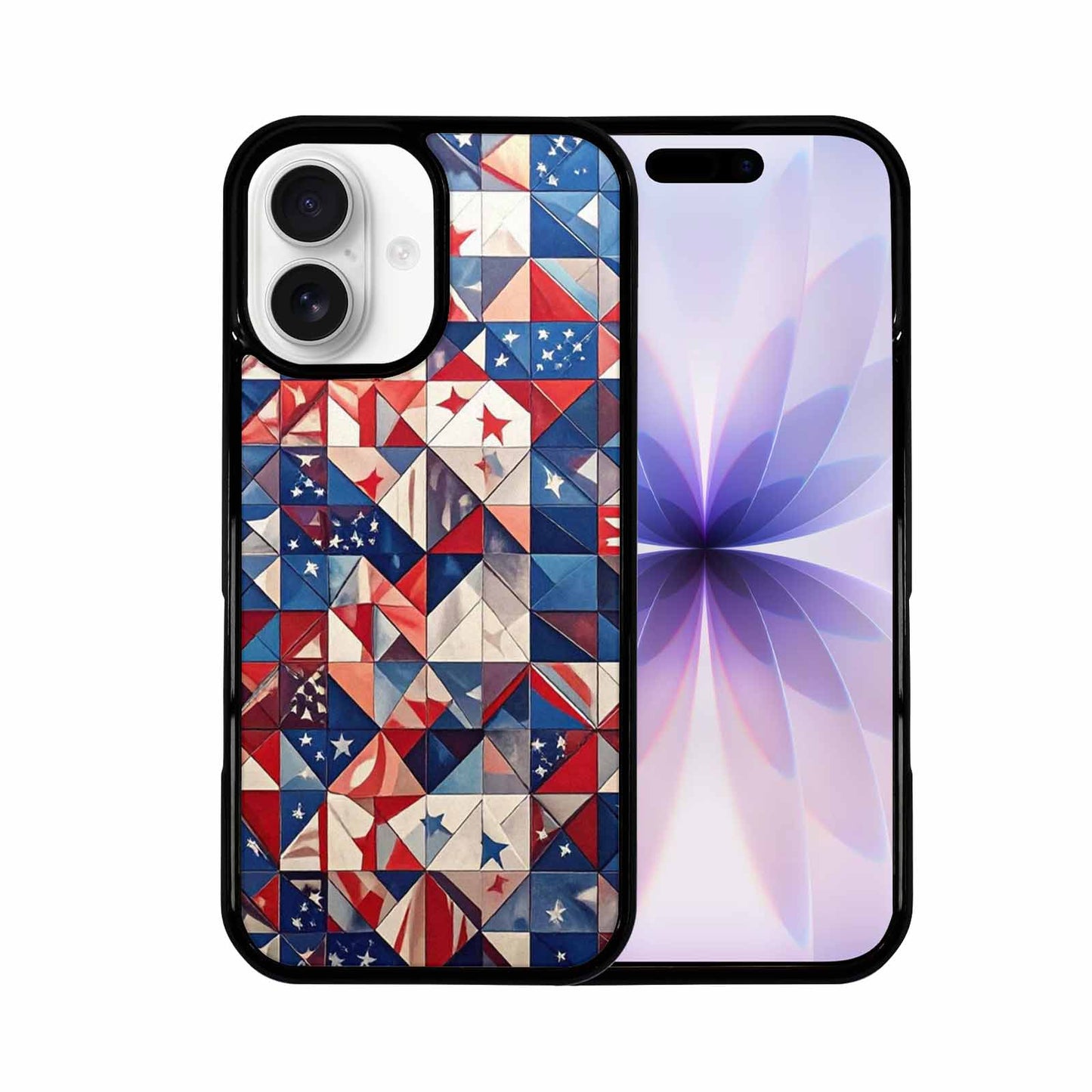 iPhone 17 Case — Small American Flag Stars Galaxy Space, Custom Art Phone Cover