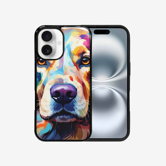 iPhone 16 Case — Golden Retriever Watercolor Art Pattern, Custom Phone Case