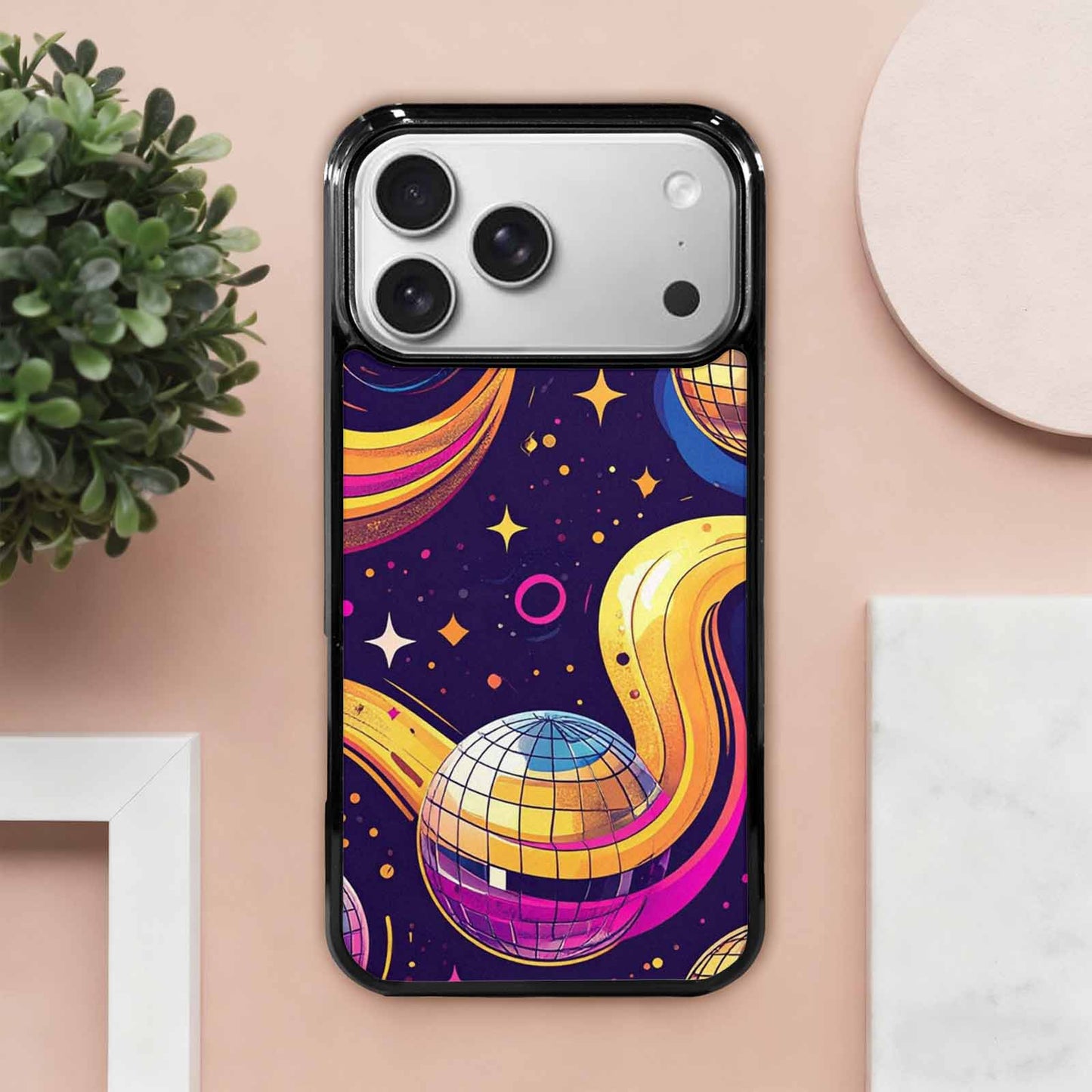 iPhone 17 Pro Max Case — Disco Cartoon Art Pattern Cartoon Cute, Custom Art Phone Cover