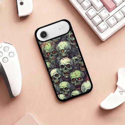 iPhone 17 Air Case — Zombie Head Pattern Hundreds Of Gothic, Customized Protective Case