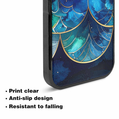 iPhone 15 Plus Case — Mermaid Scale Art Pattern, Custom Phone Case
