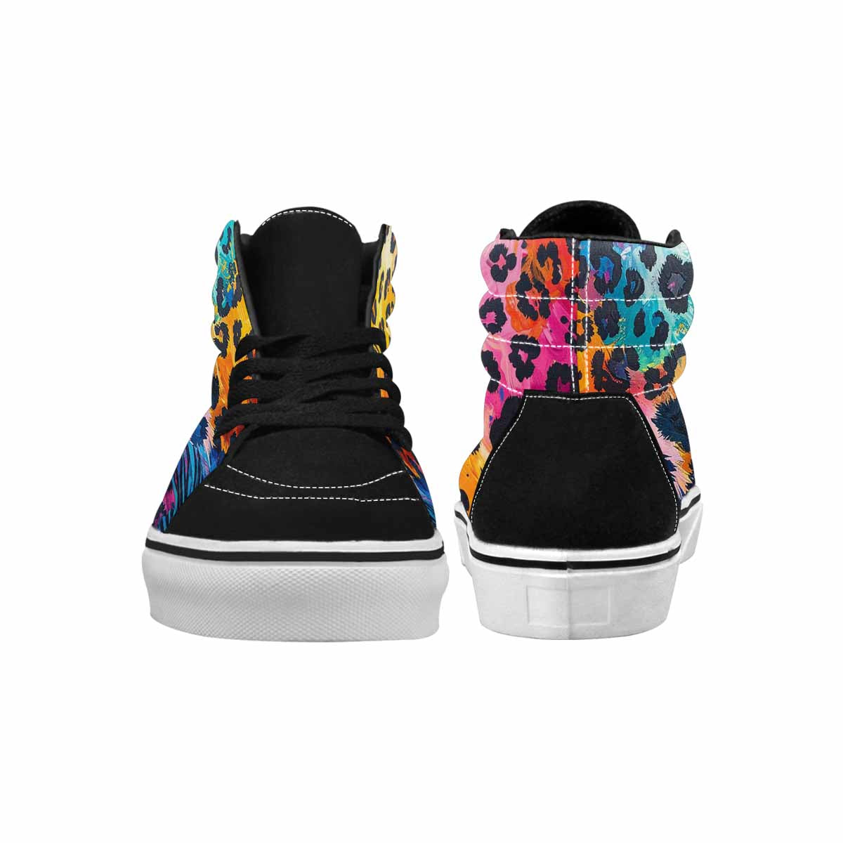 MEN'S Full Color Vibrant Animal High Top Canvas Aesthetic Shoes
