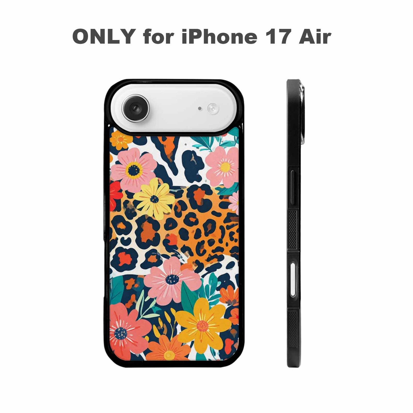 iPhone 17 Air Case — Leopard Print Floral Seamless Pattern Animal, Personalized Phone Case