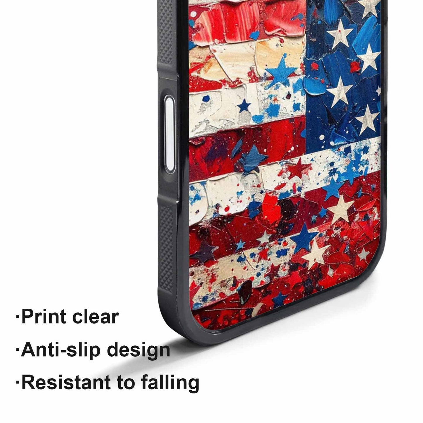iPhone 17 Air Case — Patriotic Stars And Stripes American Galaxy, Customized Protective Case