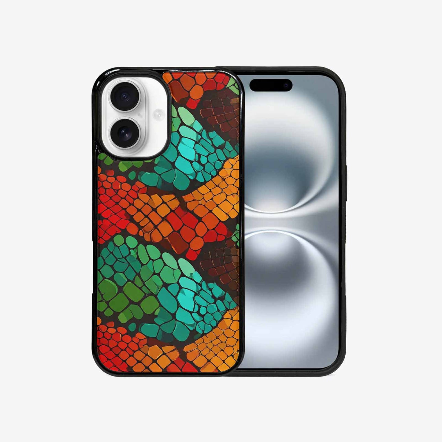 iPhone 16 Case — Dark Snake Print Custom, Unique Phone Case Design