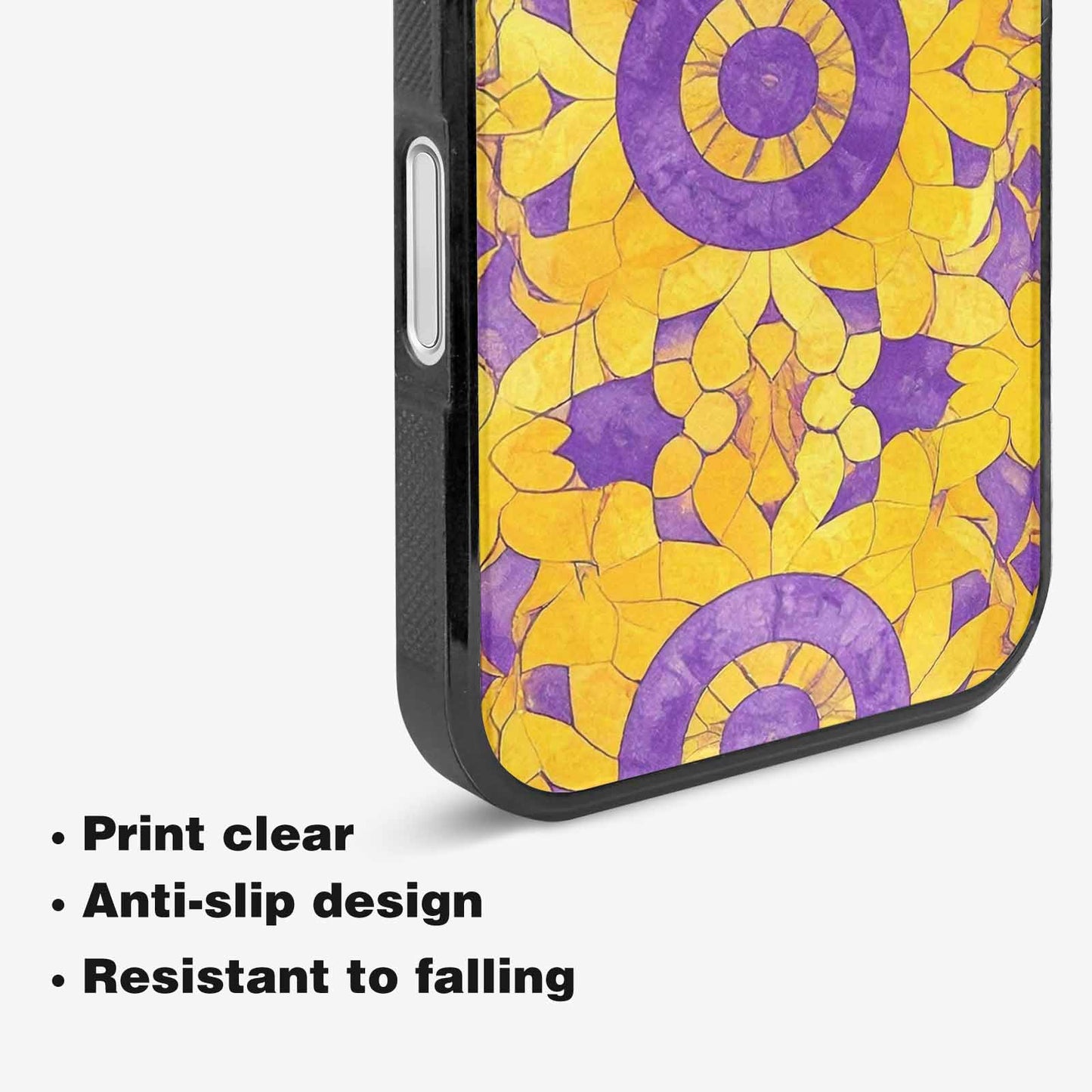 iPhone 16 Case — Intersex Flag Color Theme Small Rainbow, Custom Printed Phone Case