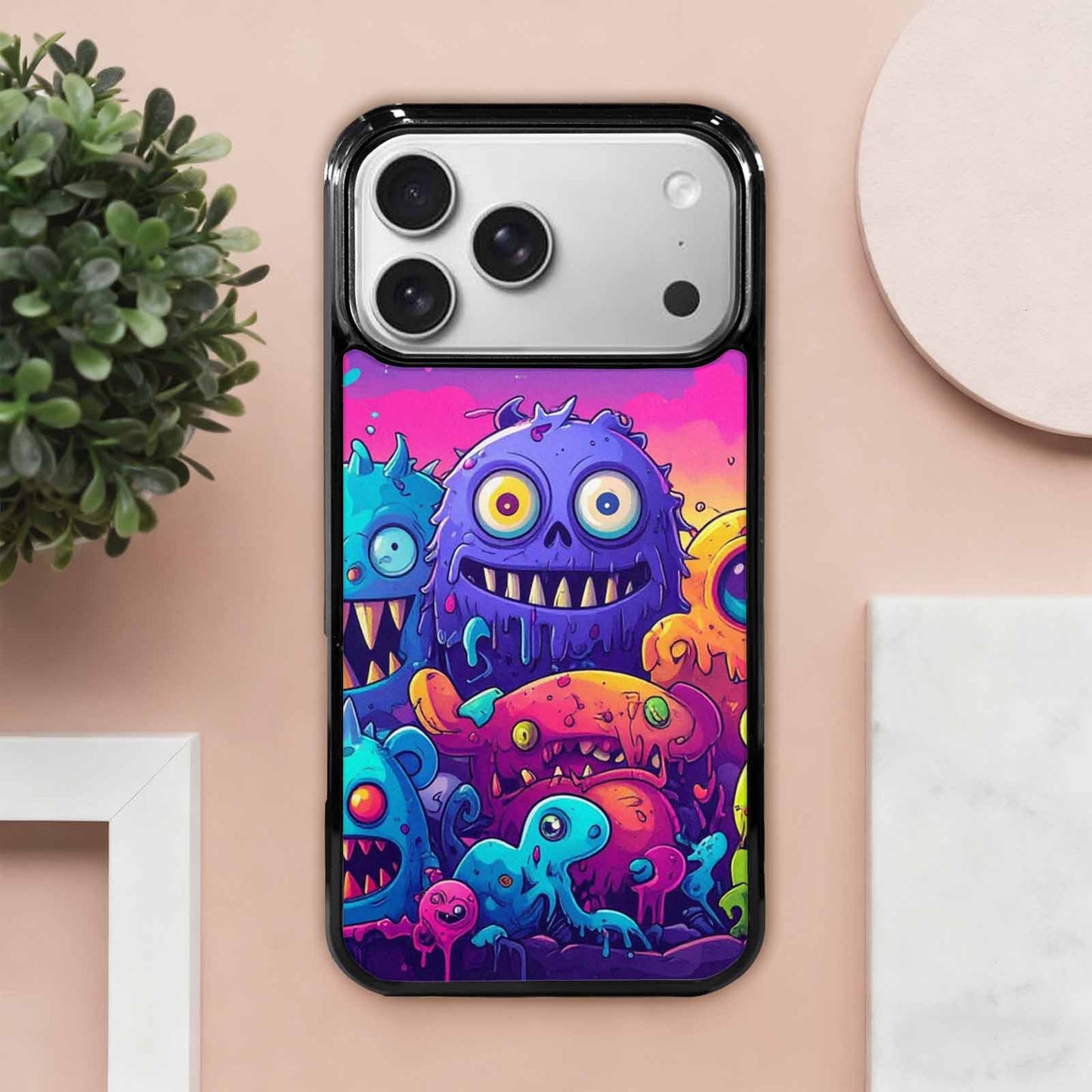 iPhone 17 Pro Max Case — Overlapping Endlessly No Empty Galaxy Space, Custom Printed Phone Case