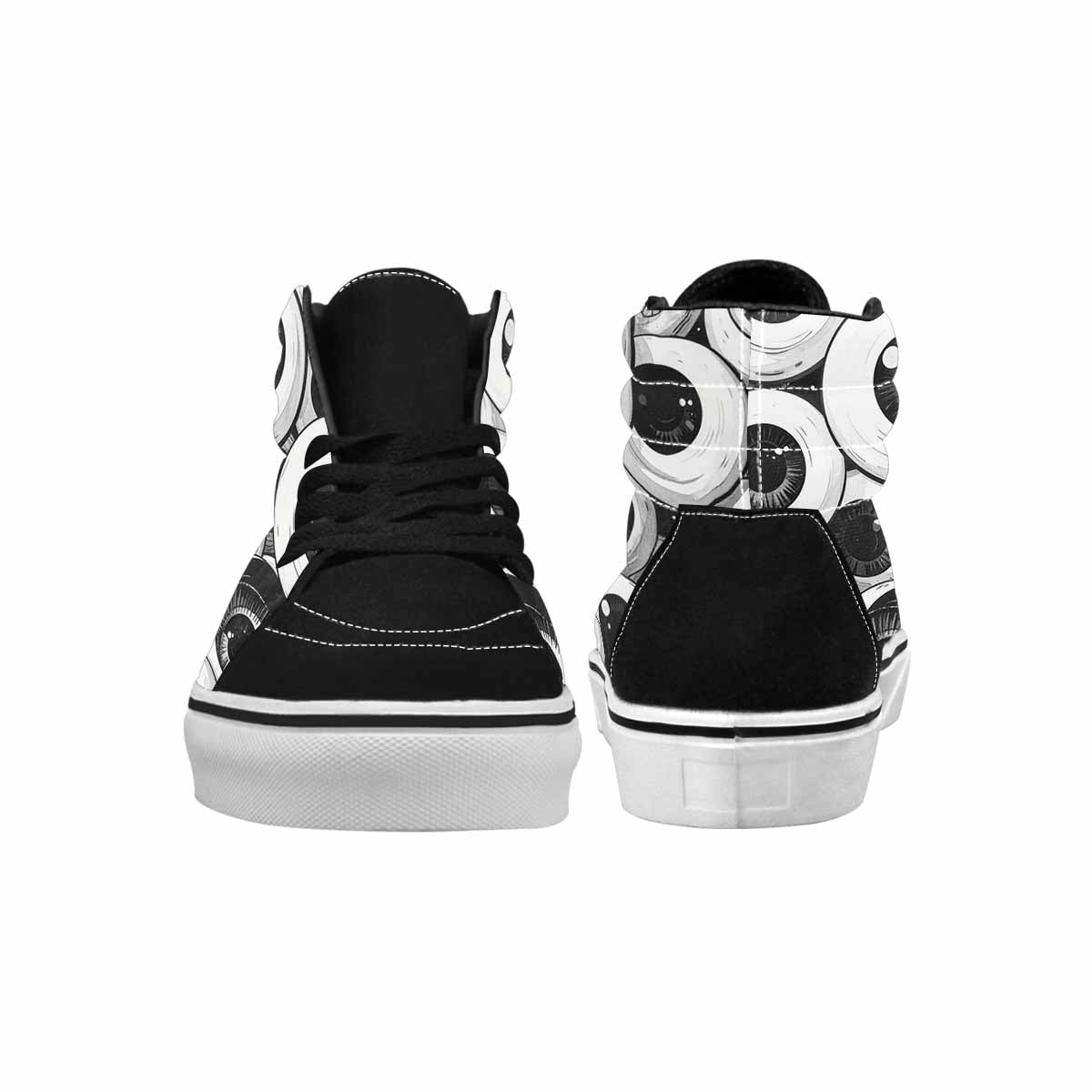 WOMEN'S Googly Cartoon Eyeballs High Top Canvas Aesthetic Shoes