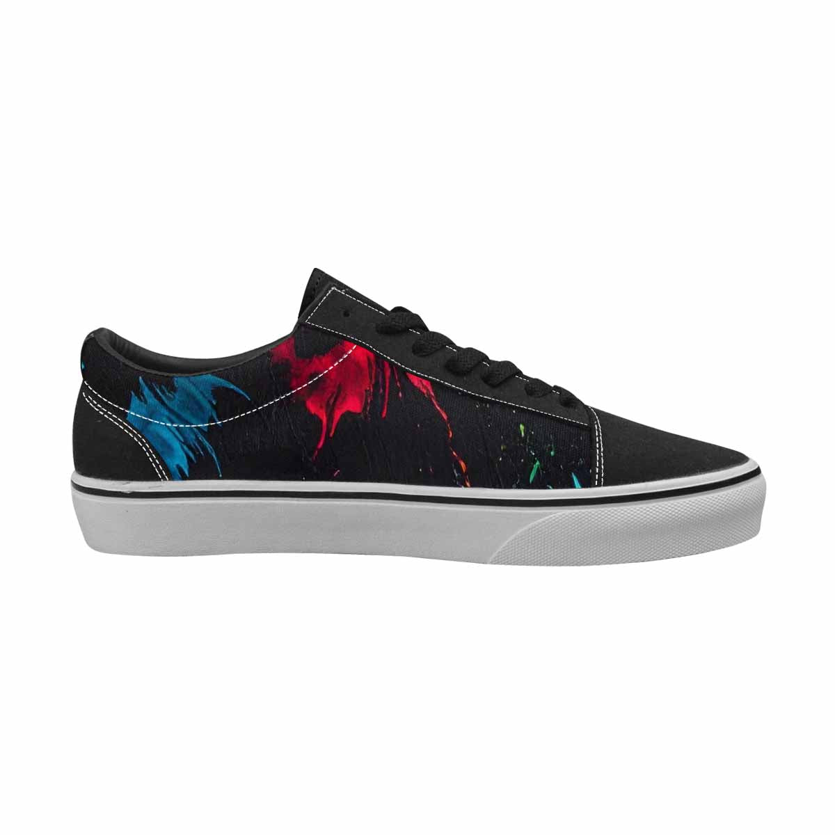 MEN'S Dark Animal Print Canvas Lace-Up Aesthetic Shoes