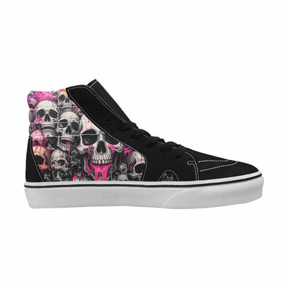 MEN'S Rainbow From Skull S High Top Canvas Vibrant Chaos Sneakers