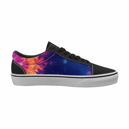 WOMEN'S Tie Dye Galaxy Canvas Lace-Up Vibrant Chaos Sneakers