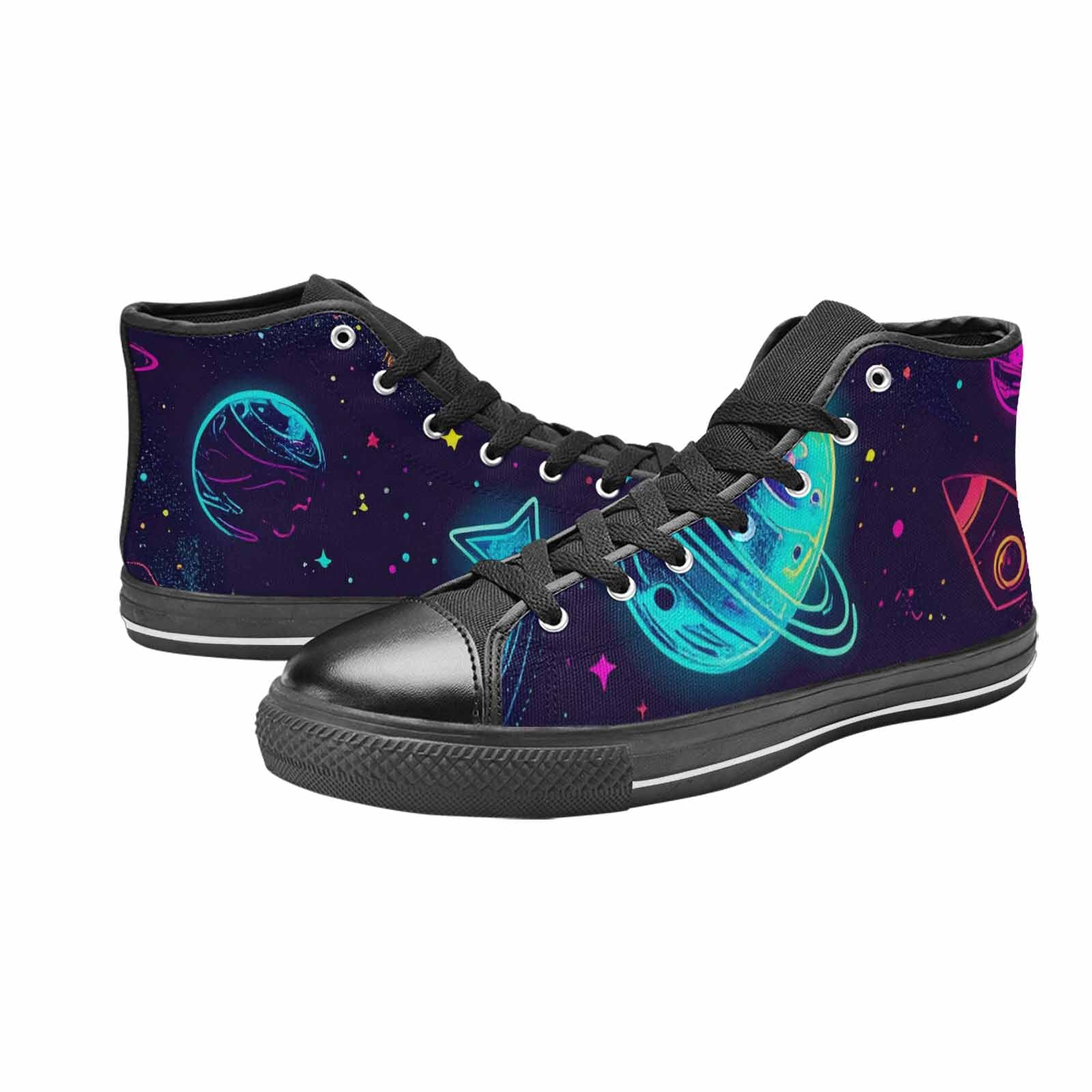 WOMEN'S Space Galaxy Astronaut High Top Canvas Y2K Shoes