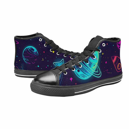 WOMEN'S Space Galaxy Astronaut High Top Canvas Y2K Shoes