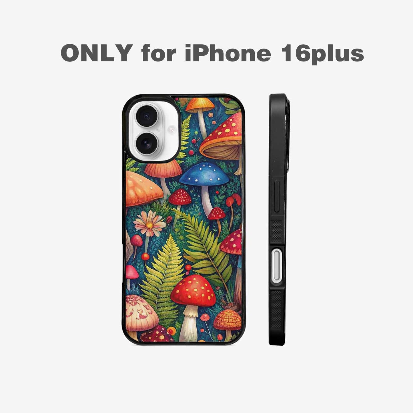 iPhone 16 Plus Case — Mushrooms Botanicalmushrooms P 7fj Personalized Phone, Unique Phone Case Design