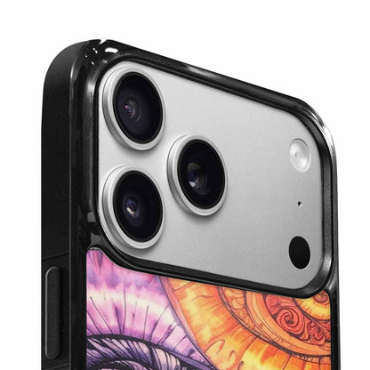 iPhone 17 Pro Case — Tie Dye Swirls Black White Tie, Original Design Phone Case