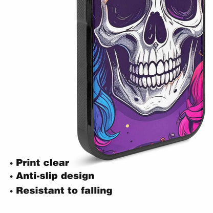 iPhone 15 Plus Case — Pride Flag Skulls Seamless Pattern Vibrant, Custom Designed Case Cover