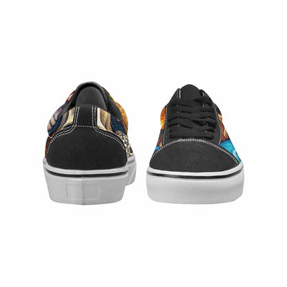 WOMEN'S Skulls  Animal Print Lace-Up Canvas Y2K Shoes