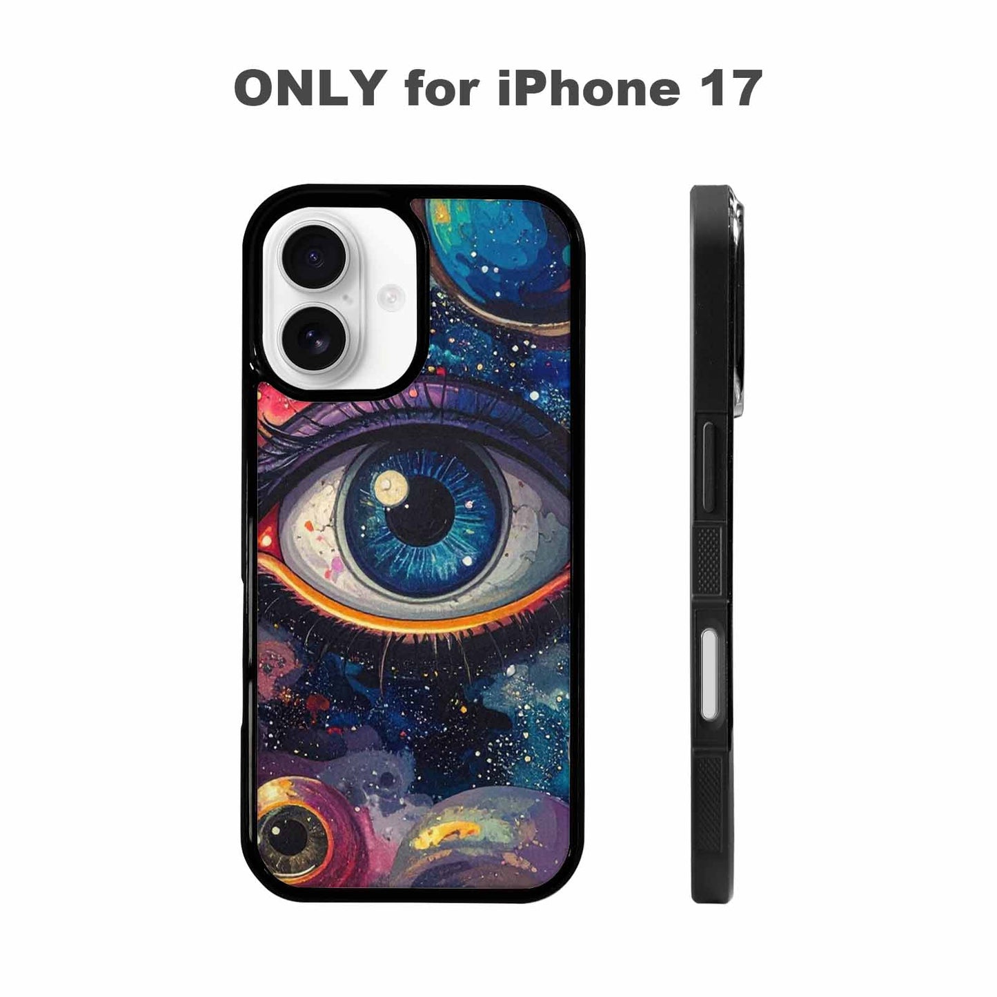 iPhone 17 Case — Seamless Tileable Pattern Of Galaxy Space, Custom Print Case Cover