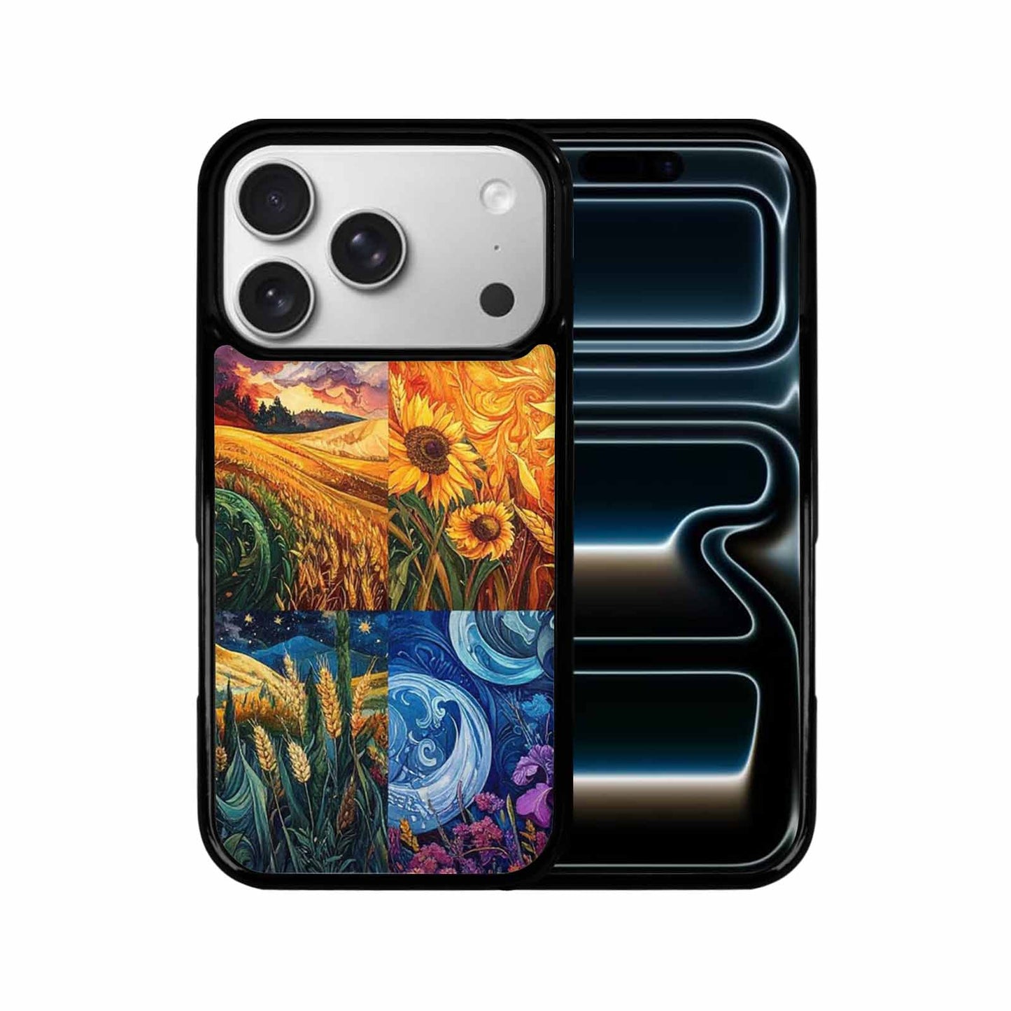 iPhone 17 Pro Case — Small Van Gogh Style Swirl Galaxy, Personalized Phone Case