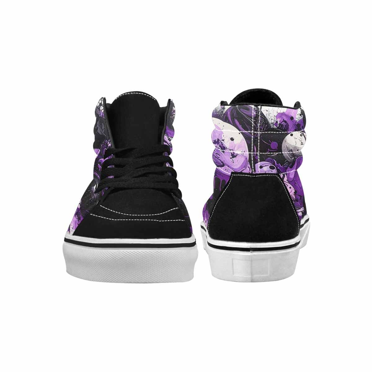 MEN'S Ice Cream Motif High Top Canvas Grunge Custom Shoes