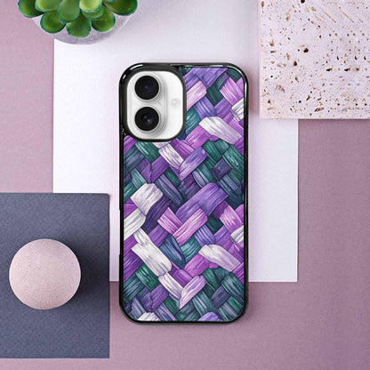 iPhone 16 Case — Genderqueer Flag Color Theme Small Rainbow, Custom Art Phone Cover