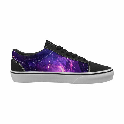 WOMEN'S Galaxy Snake Print Canvas Lace-Up Dreamcore Custom Shoes