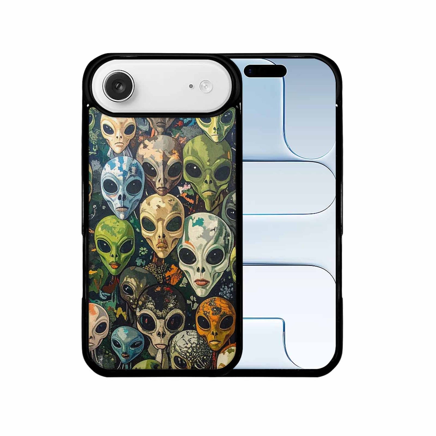 iPhone 17 Air Case — Aliens Camo Aliens Pattern Hundreds Alien, Custom Print Case Cover