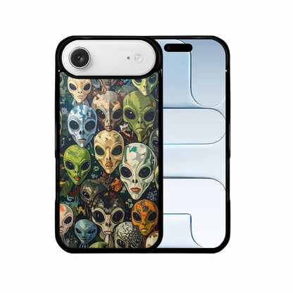 iPhone 17 Air Case — Aliens Camo Aliens Pattern Hundreds Alien, Custom Print Case Cover