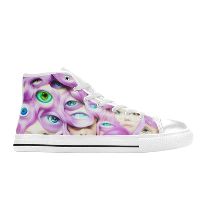 MEN'S Cc Wall Eyes Trippy High Top Canvas Aesthetic Shoes