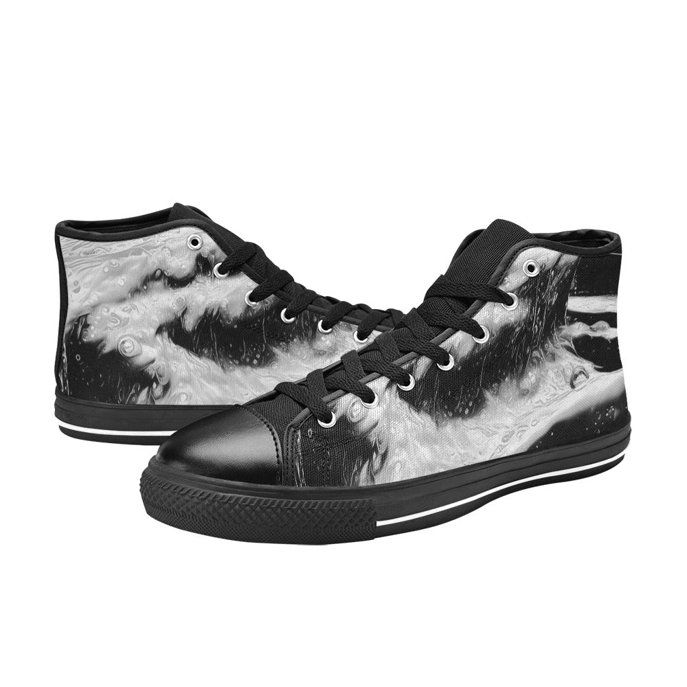 MEN'S Cc Acid Bath Drip High Top Canvas Vibrant Chaos Shoes