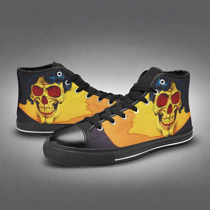 Retro Skull Art Women - Freaky Shoes®