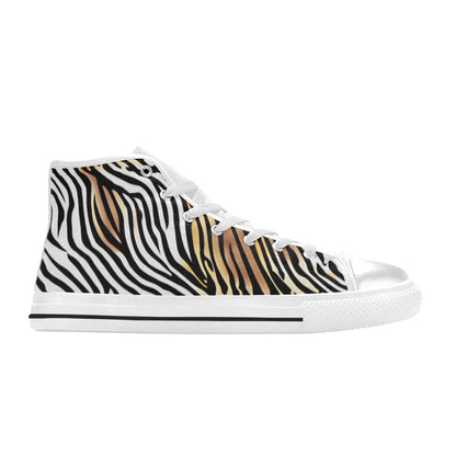 WOMEN'S Animal Print Art High Top Canvas Grunge Shoes