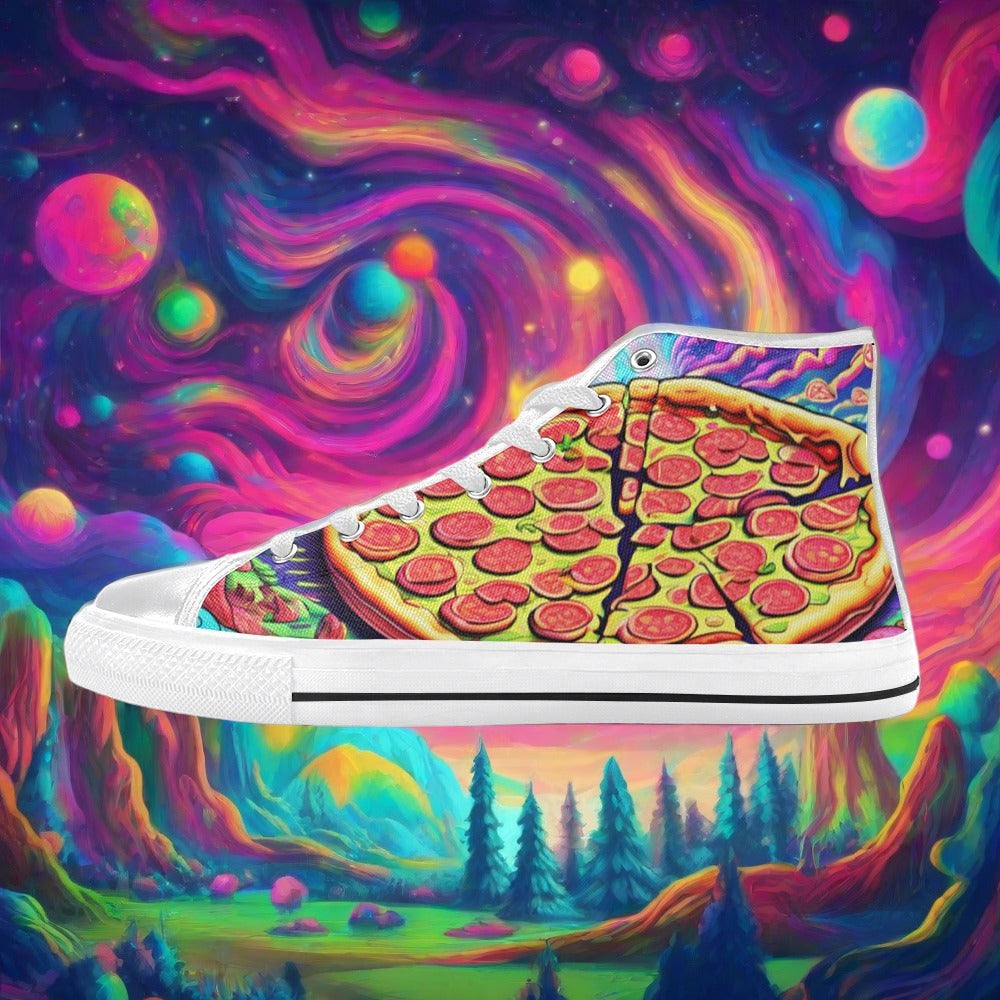 Phoenix Silver Blue Unique Bold Art - Freaky Shoes
