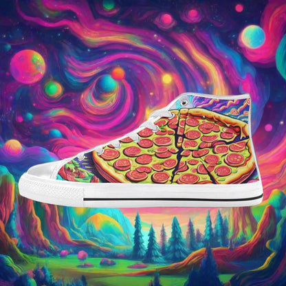 Phoenix Silver Blue Unique Bold Art - Freaky Shoes