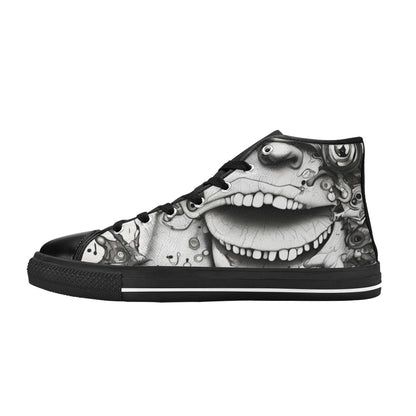 WOMEN'S Freestyle Horror High Top Canvas Vibrant Chaos Custom Shoes