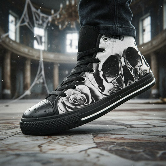 Grey Skull & Rose Women