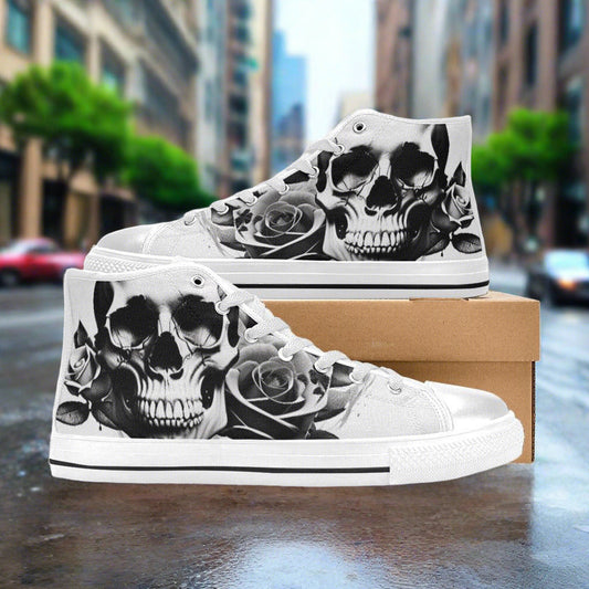 Aztec Vivid Multicolor Wearable WOMEN Bold Art - Freaky Shoes | Custom Art Sneakers