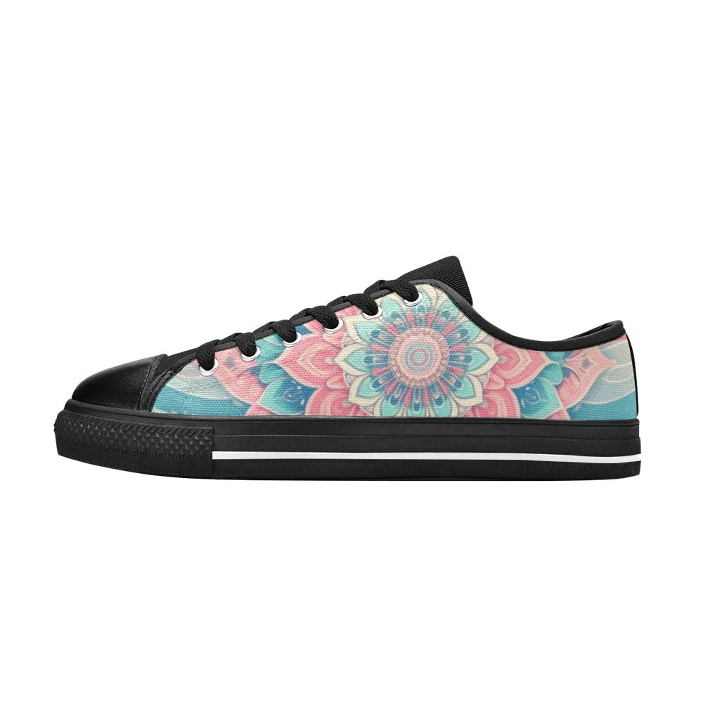 MEN'S Pastel Wave Mandala Canvas Dreamcore Shoes