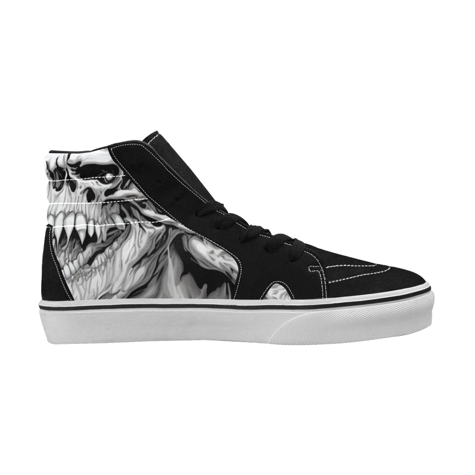 WOMEN'S Horror Comic Book Art High Top Skateboarding Grunge Sneakers