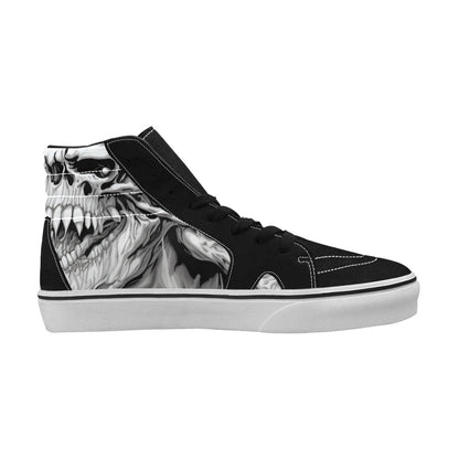 WOMEN'S Horror Comic Book Art High Top Skateboarding Grunge Sneakers
