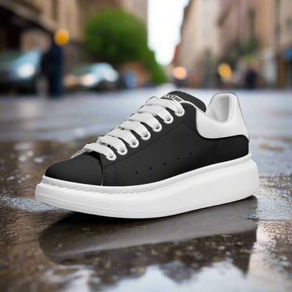 Freaky Shoes® Black Lace Up Sneakers - Freaky Shoes®