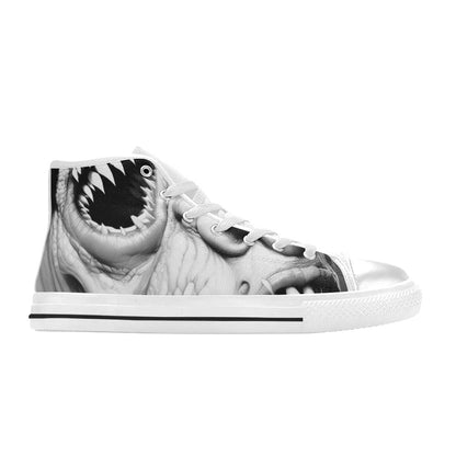 MEN'S Cc Twisted Faces 2 High Top Canvas Surreal Custom Sneakers